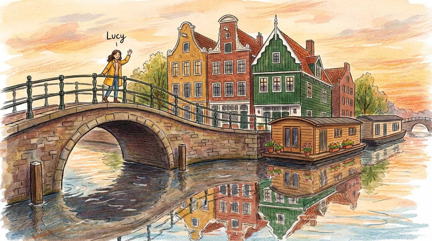 Amsterdam Canal District From the Cruise Terminal