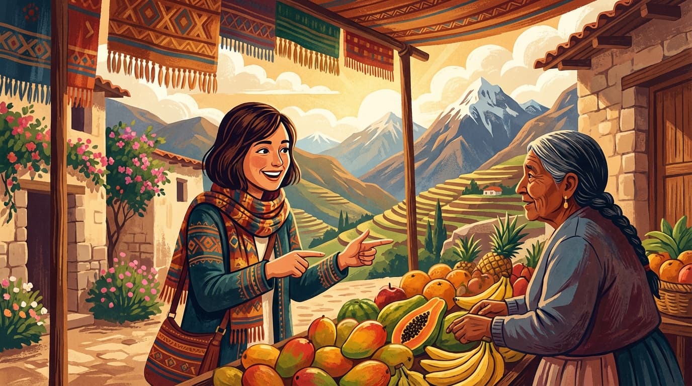 Market Shopping Abroad: Communication Without Words