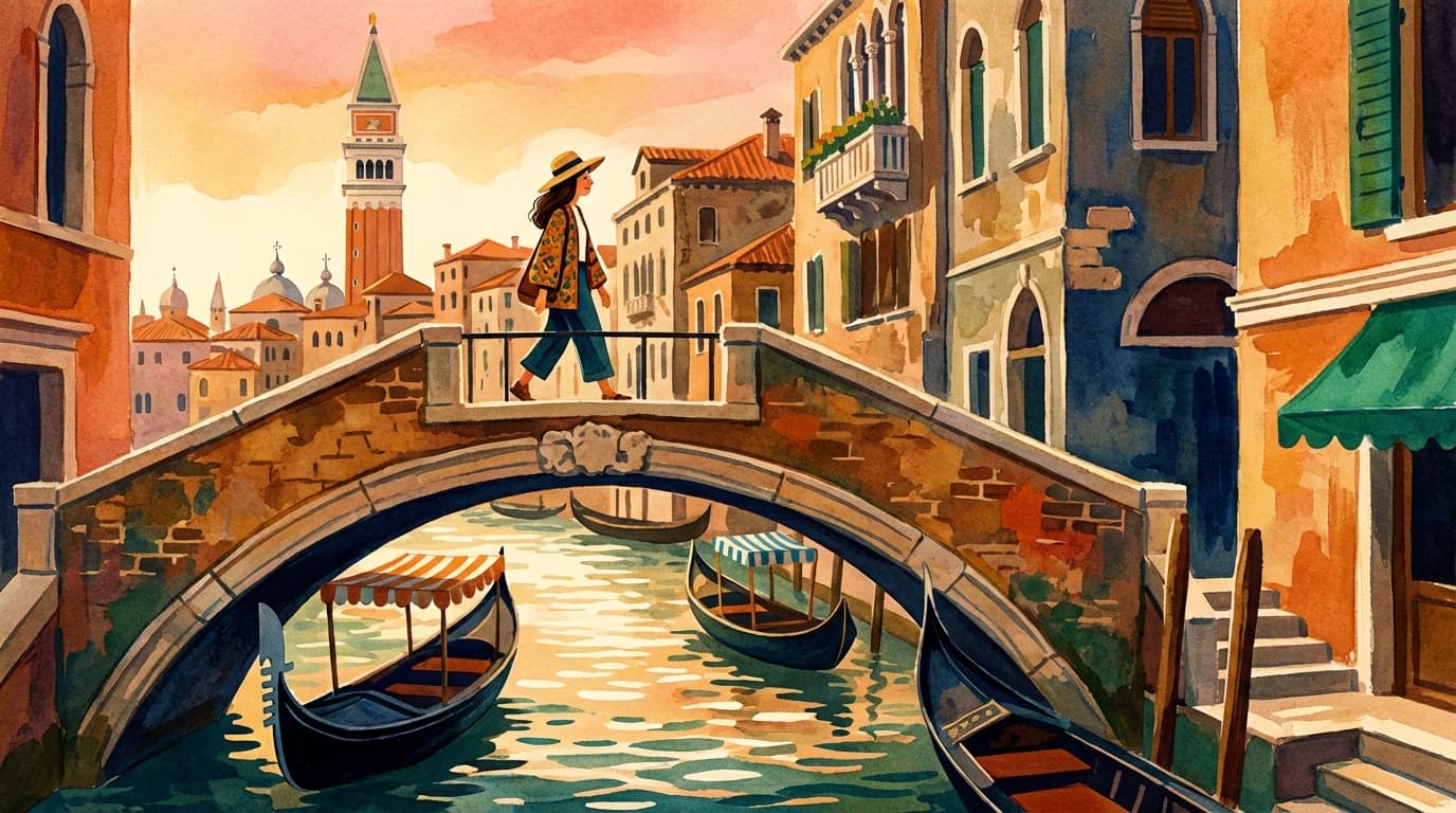 Walking from the Venice Cruise Terminal to St. Mark's